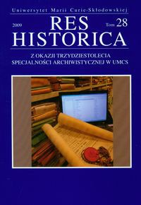 Res Historica Tom 28 2009