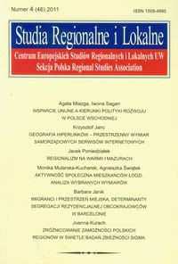 Studia Regionalne i Lokalne 4/2011