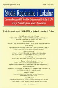 Studia Regionalne i Lokalne Wydanie specjalne 2011