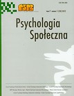 Psychologia społeczna Tom 7/2012