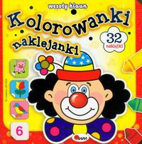Kolorowanki naklejanki 6 Wesoły klaun