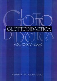Glottodidactica vol. XXXIV (2008)