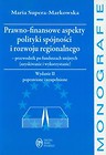Prawo-finansowe aspekty polityki spójności i rozwoju regionalnego