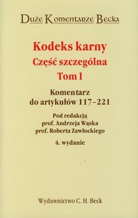 Kodeks karny Część szczególna Tom 1