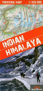 Himalaje Indyjskie mapy trekkingów 1:350 000