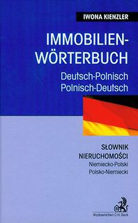 Immobilien woerterbuch Słownik nieruchomości niemiecko-polski polsko-niemiecki