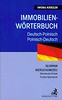 Immobilien woerterbuch Słownik nieruchomości niemiecko-polski polsko-niemiecki