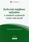 Rozliczenia majatkowe małżonków w stosunkach wzajemnych i wobec osób trzecich