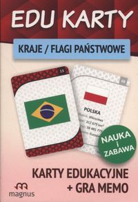 Edu karty Kraje flagi państwowe + gra memo
