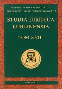 Studia Iuridica Lublinensia Tom XVIII