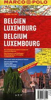 Belgia Luksemburg Mapa drogowa 1:300 000 Marco Polo