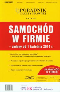 Podatki 2014/07 Samochód w firmie