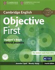 Objective First Student's Book without Answers + CD