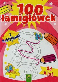 100 łamigłówek z naklejkami od 4 lat
