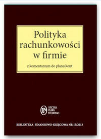 Polityka rachunkowości w firmie z komentarzem do planu kont