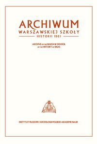 Archiwum Warszawskiej Szkoły Historii Idei
