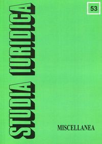 Studia Iuridica nr 53 Miscellanea