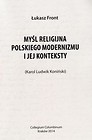 Myśl religijna polskiego modernizmu i jej konteksty