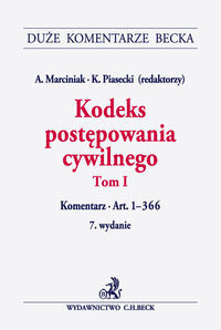 Kodeks postępowania cywilnego Tom 1
