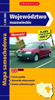 Woj. Mazowieckie mapa 1:300 000
