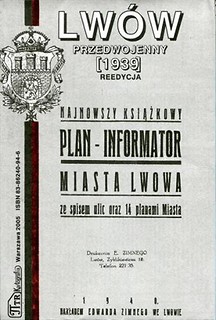 PLAN LWOWA LWÓW PRZEDWOJENNY 1939 1:15 000