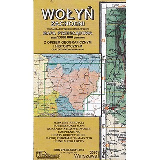 MAPA WIG WOŁYŃ ZACH 1:800 000