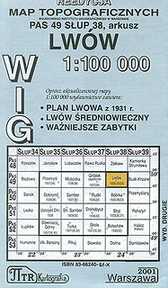 Mapa WIG Lwów 1:100 000