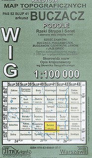 Mapa WIG Buczacz, Podole 1:100 000