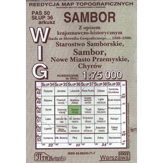Mapa Sambor 1:75 000