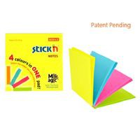 Notes samoprzylepny Magic pad 76x76mm neon mix