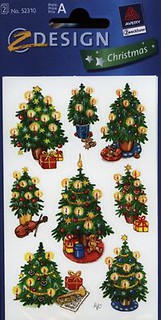 Naklejki błyszczące Z Design Christmas Choinki