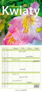 Kalendarz 2017 rodzinny Kwiaty WS8
