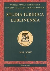 Studia Iuridica Lublinensia T.24. 4/2015