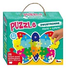 Puzzle dwustronne 26 Literki, cyferki. Motyl