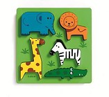 Układanka drewniana - ZOO