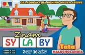 Gra domino. Znam sylaby. Cz. 3 i 4 - zestaw Tata