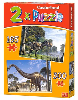 Puzzle x 2 - Dinosaurs CASTOR