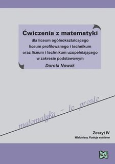Matematyka LO Ćwiczenia  Z.P zeszyt 4 NOWIK
