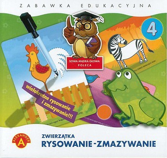 Rysowanie-zmazywanie 4 Zwierzątka ALEX