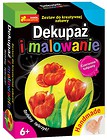 Handmade - Dekupaż i malowanie. Czerwone tulipany