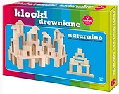 Klocki drewniane naturalne mini