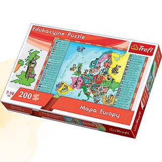 Puzzle Edukacyjne Mapa Europy dla dzieci TREFL