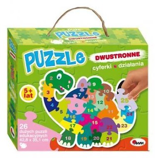 Puzzle dwustronne - Dinozaur