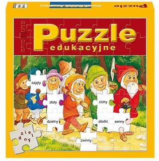 Puzzle edukacyjne. Wacek, Dzidek, Anastazy