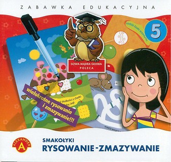 Rysowanie-zmazywanie 5 Smakołyki ALEX