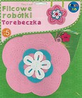 Filcowe Robótki - Torebeczka Kwiat różowa STnux