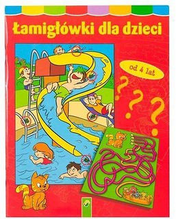 Łamigłówki dla dzieci 96 str. - czerwone