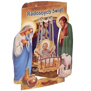 Karnet składany 3D - Radosnych Świąt (wz 6359)