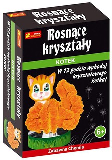 Rosnące kryształy. Kotek