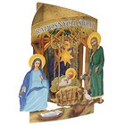 Karnet składany 3D - Radosnych Świąt (wz 6354)